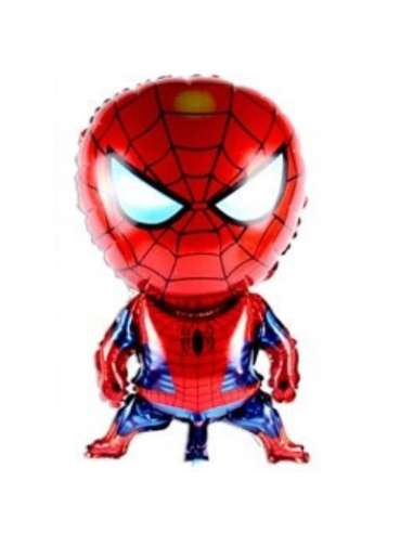 GLOBO METALIZADO PERSONAJES SILUETA 80cm SPIDERMAN x1