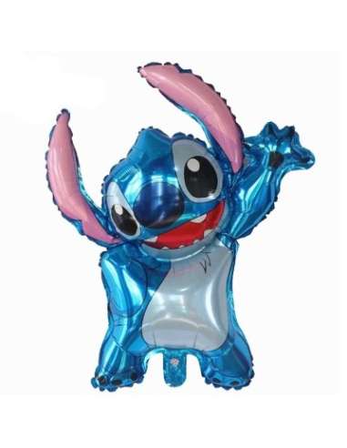 GLOBO METALIZADO PERSONAJES SILUETA 60cm STICH x1