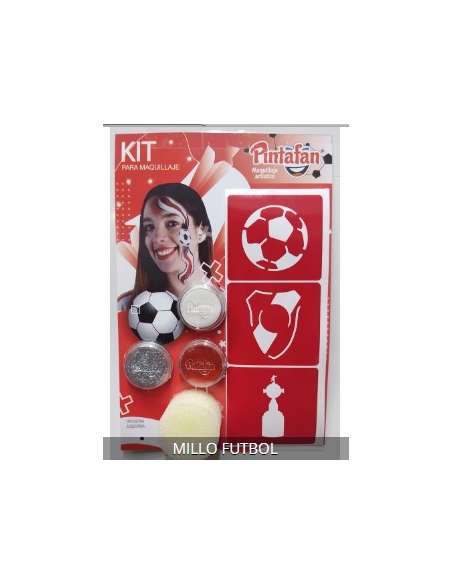 KITS MIX ACUA MILLO FUTBOL 2 AQUA+1 GLITTER+STENCIL+ESPONJA