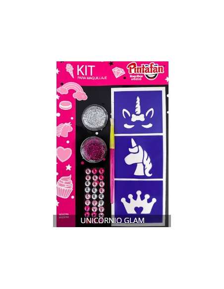 KITS MIX ACUA UNICORNIO GLAM 2 GLITTER+STRASS