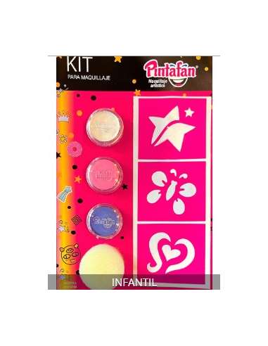 KITS MIX AQUA INFANTIL 3 ACUA+1 ESPONJA+ STENCIL x3