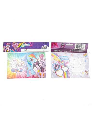 INVITACION MY LITTLE PONY x10