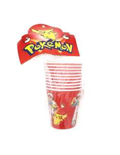 VASO POLIPAPEL POKEMON x10