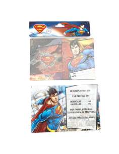 INVITACIONES SUPERMAN x10