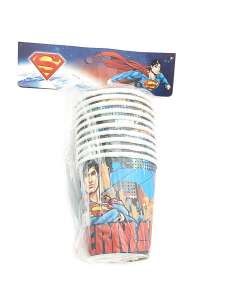 VASO POLIPAPEL SUPERMAN x10