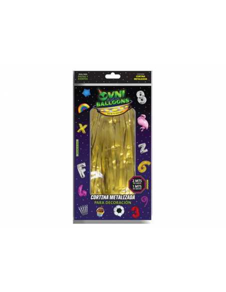 OVN MCF CORTINA METALICA 2x1 m ORO PASTEL CROMO