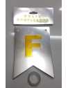 PRTYTM BANDERIN METALIZADO PLATA DORADO FELIZ CUMPLEAÑOS