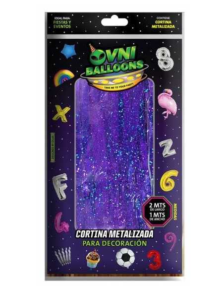 OVN MCF CORTINA METALICA 2x1 m PURPURA LASER