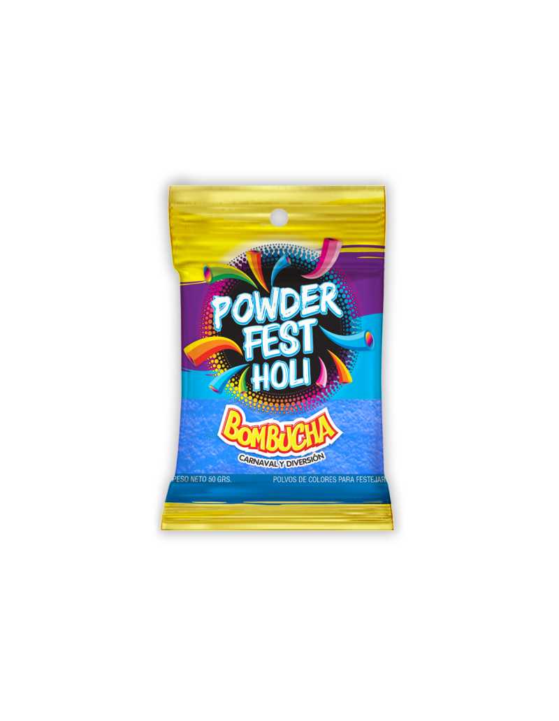 BOMBUCHA POLVO DE COLORES Para FESTEJAR 50gr AZUL