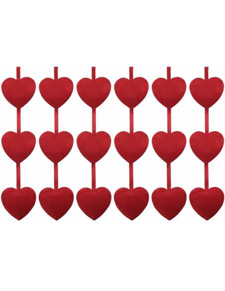 OVN MCF CORTINA METALICA CORAZON ROJO