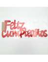 CARTEL FELIZ CUMPLE PARED HOLOGRAFICO x 2