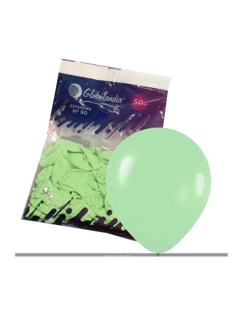 GLOBO LISO VERDE PASTEL N° 90 x50