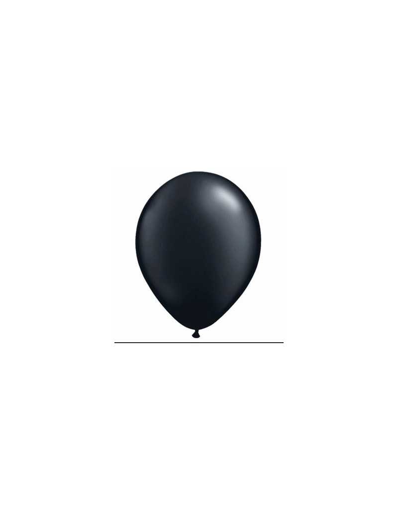 GLOBO PERLADO 10" NEGRO x50