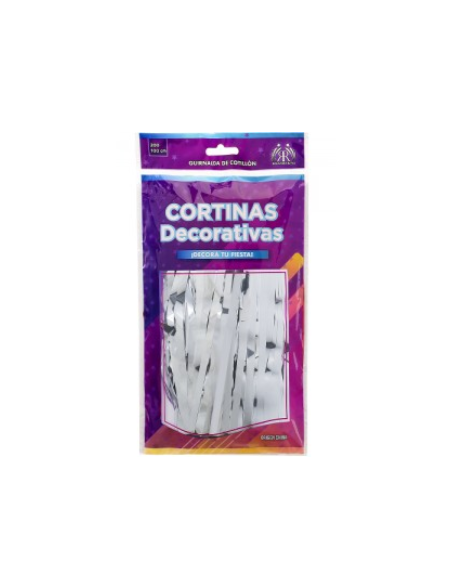 CORTINA ECO PLATA 100x200cm