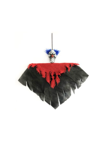 COLGANTE PAYASO NEGRO con ROJO 36x43cm