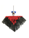 COLGANTE PAYASO NEGRO con ROJO 36x43cm