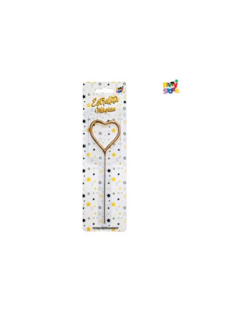 ESTRELLITA MAGICA DORADA FORMA CORAZON
