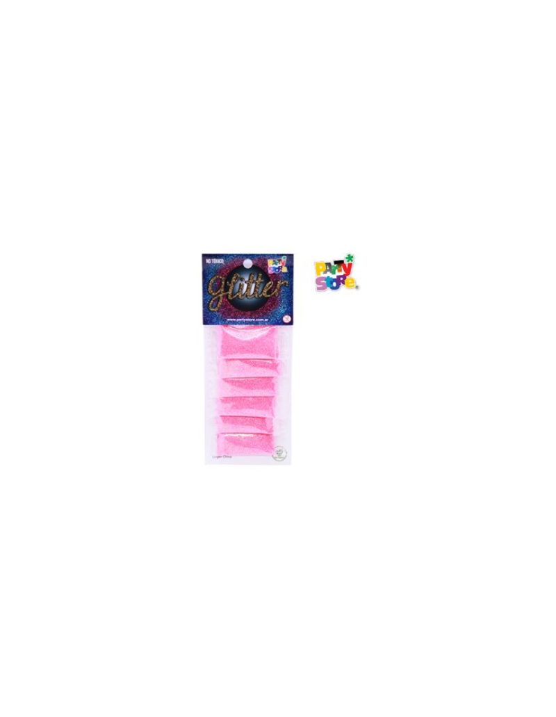 GLITTER PACK x6 ROSA CHICLE IRIDISCENTE