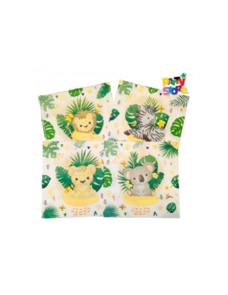 SERVILLETA DE PAPEL ANIMALITOS SALVAJES x20