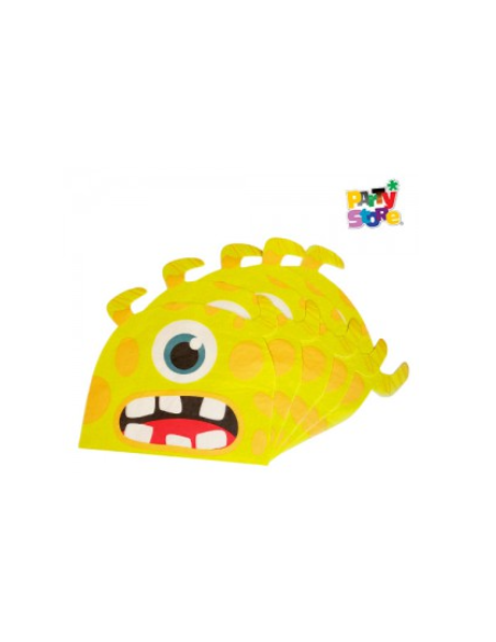 SERVILLETA DE PAPEL CON FORMA MONSTRUO x20