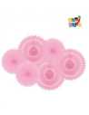 KIT 6 ABANICOS TONOS ROSAS