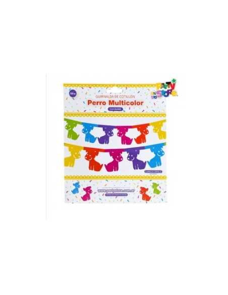 GUIRNALDA PERRO MULTICOLOR 360x18x17,5cm