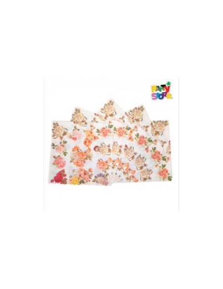 SERVILLETA DE PAPEL VINTAGE FLORES x20