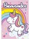 POSTER UNICORNIO ARCO IRIS x1