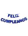 BANDERIN FELIZ CUMPLE AZUL CON STAMPA x1