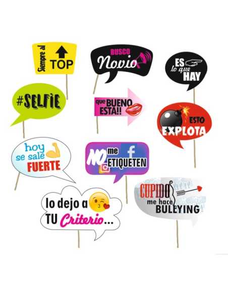 PROPS FRASES PARA FIESTA X1