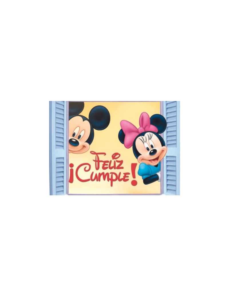 LAMINAS COMESTIBLES A4 MICKEY CON MINNIE