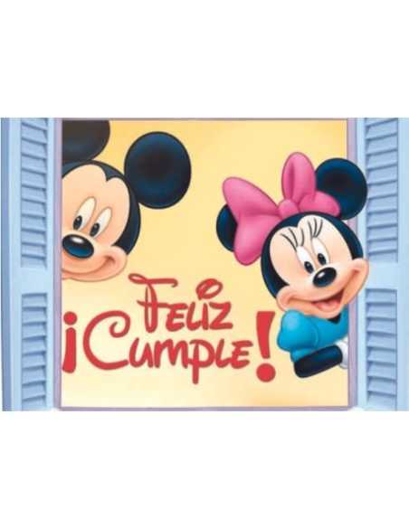 LAMINAS COMESTIBLES A4 MICKEY CON MINNIE