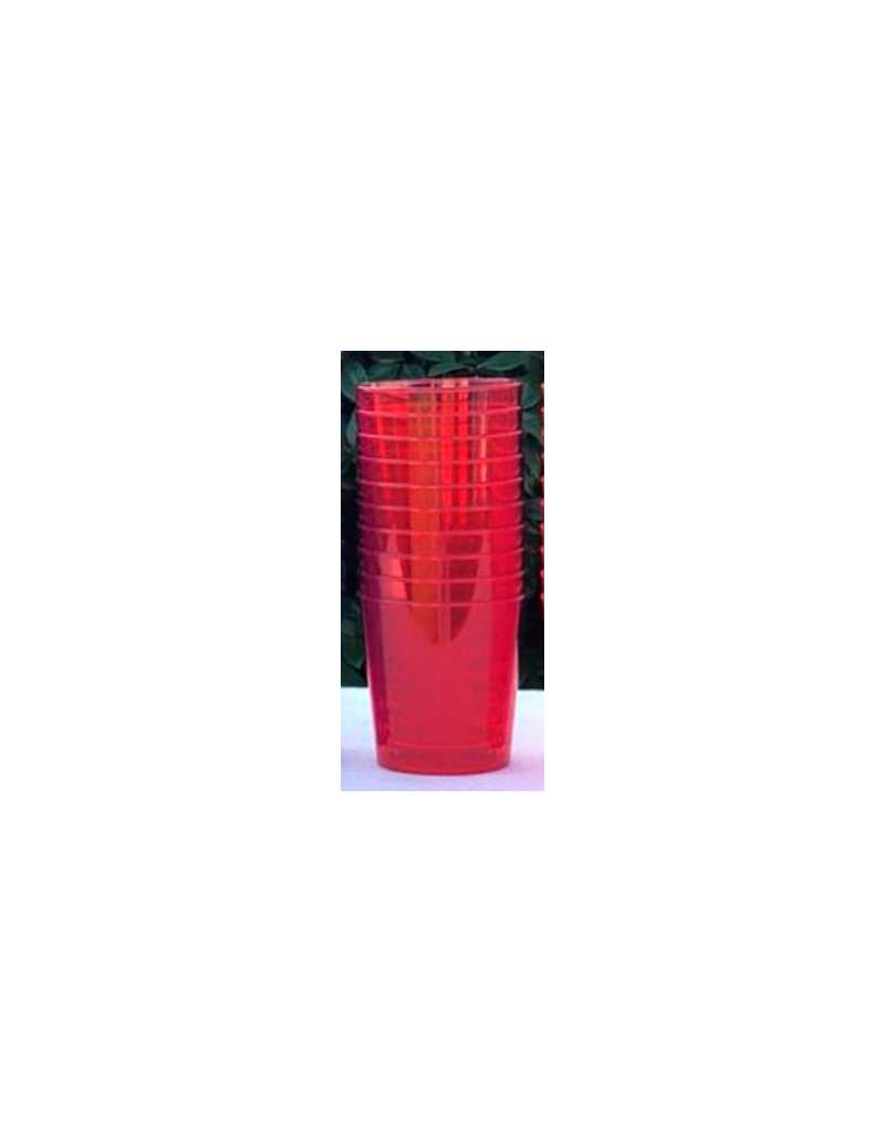 VASO CONICO PP ROJO x1