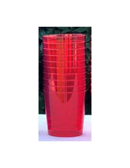 VASO CONICO PP ROJO x1