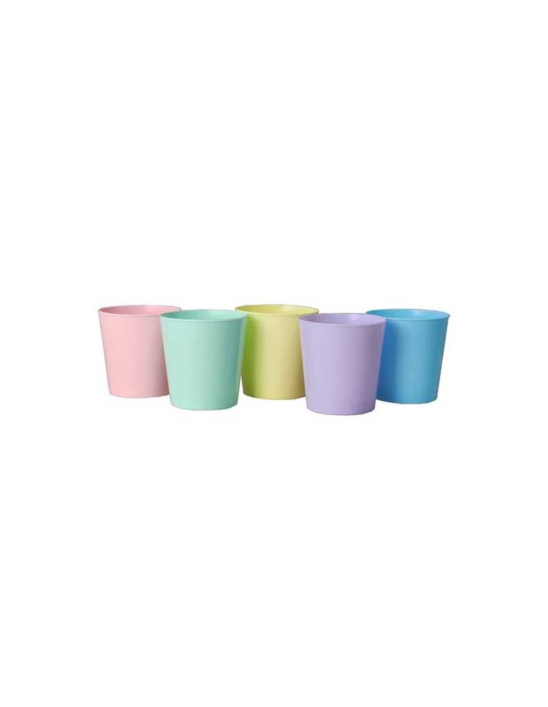 VASO CONICO AMARILLO PASTEL x1