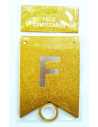BANDERIN GIBREADO FELIZ CUMPLEAÑOS DORADO