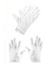 GUANTES BLANCOS DE TELA ADULTO