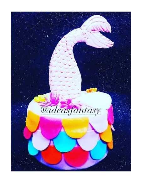 ADORNO DE PORCELANA MAQUETA COLA SIRENA