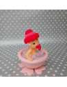 ADORNO DE PORCELANA BEBE/BEBA CON CHUPETE