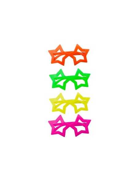 ANTEOJO CON BRILLOS ESTRELLA COLORES SURTIDOS