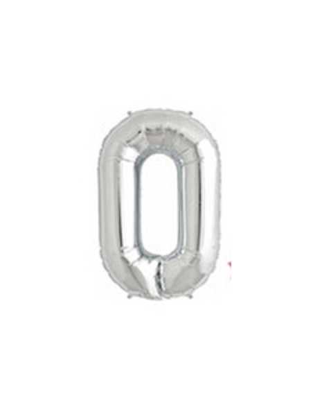 GLOBO METALIZADO PLATA 16 N 0