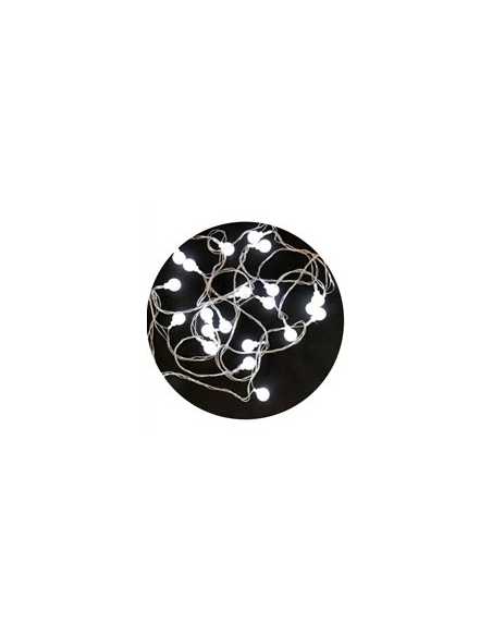 GUIRNALDA LED BOLITAS 28 LUCES 4 5m 220V FRIA