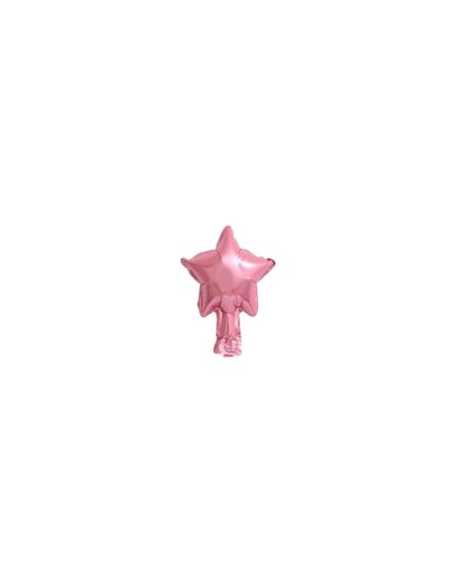 GLOBO METALIZADO ESTRELLA MINI 5 12cm ROSA x1