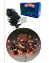 GUIRNALDA LED 100 LUCES MULTICOLOR 8M 3 PILAS AA