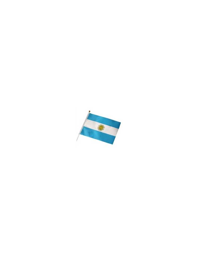 BANDERA DE TELA CON SOPORTE PARA AUTO ARGENTINA