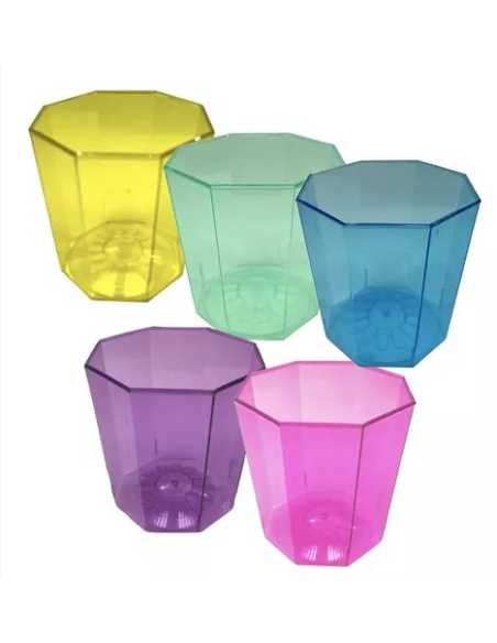 VASO 200cc OCTOGONAL FUCSIA