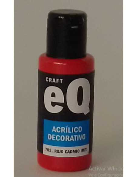ACRILICO DECORATIVO ROJO CADMIO IMT 50cc