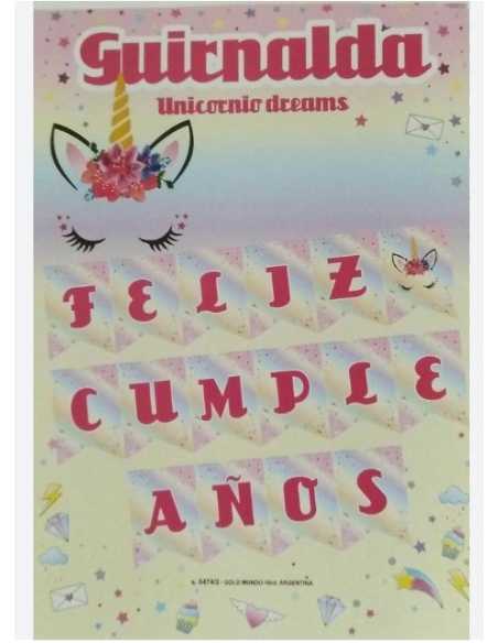 GUIRNALDA UNICORNIO DREAMS x1