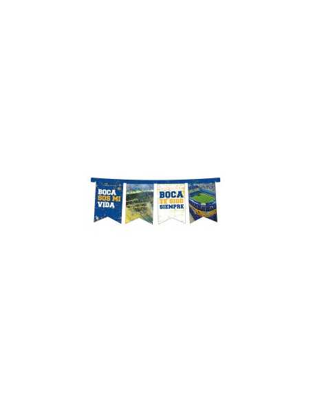 BANDERIN RECTANGULAR FELIZ CUMPLE BOCA x1