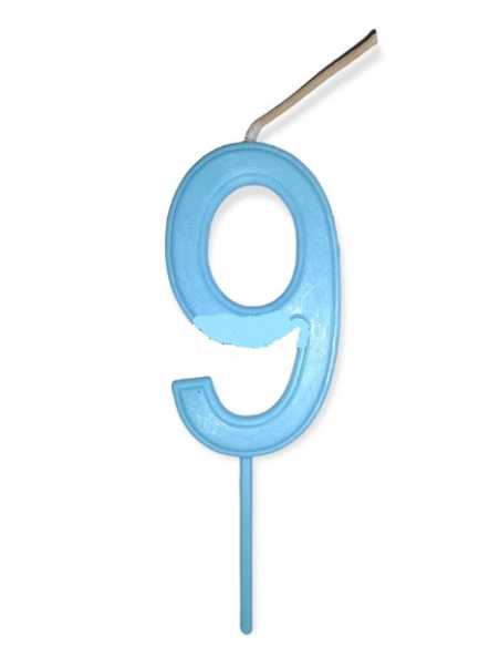 NUMERO 9 CELESTE PASTEL GLITTER
